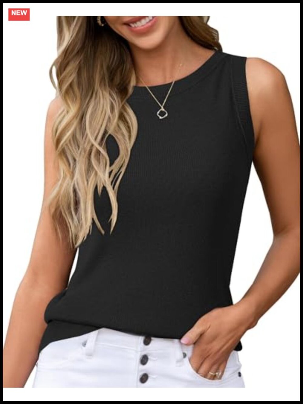Women's Wool Blend Sleeveless Tank Top All Season Business Casual